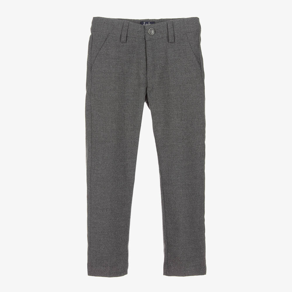 Il Gufo - Boys Dark Grey Smart Trousers | Childrensalon