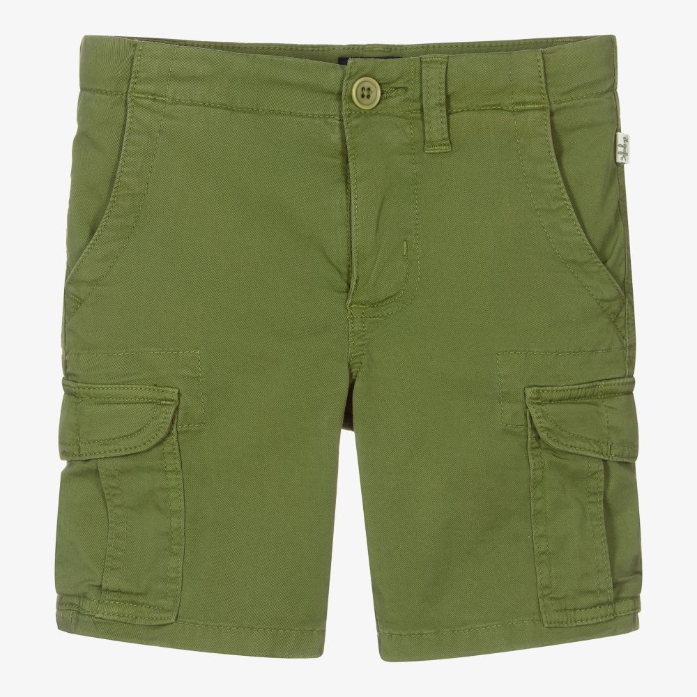 Boys green cargo shorts sales