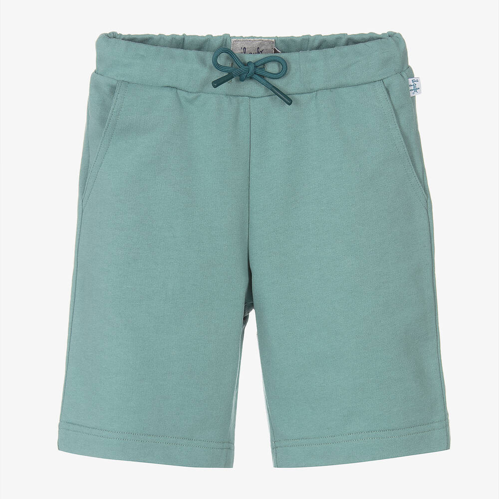 Il Gufo - Short vert en jersey de coton | Childrensalon