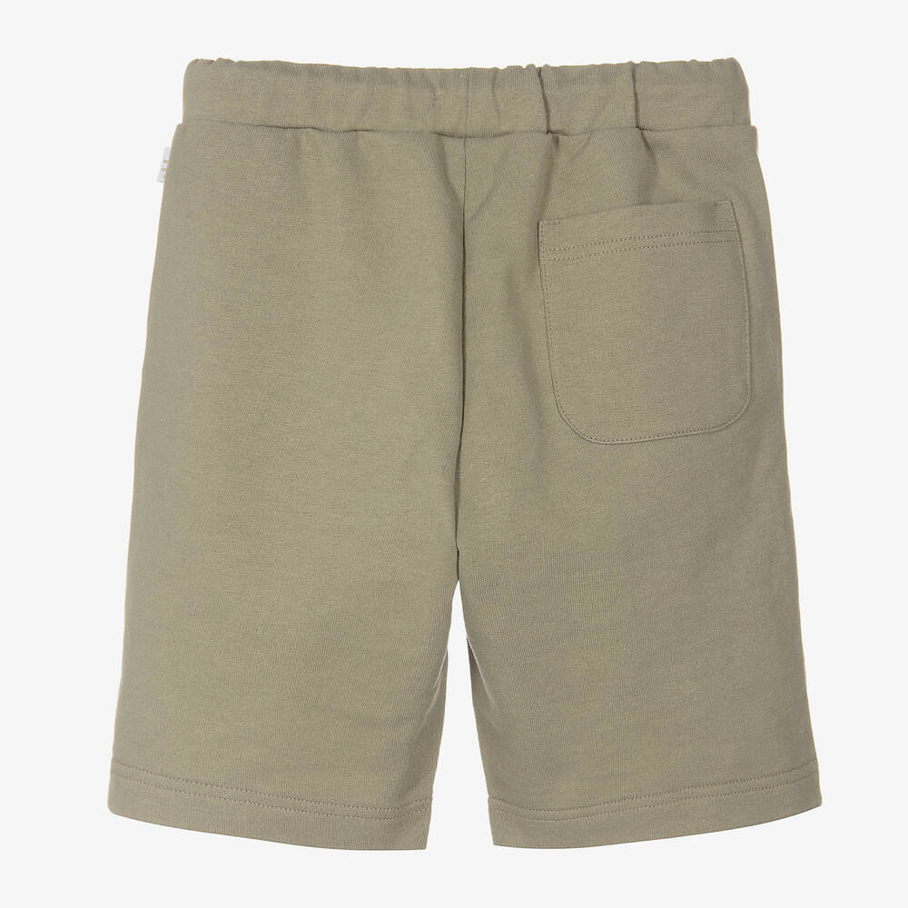 Il Gufo-شورت قطن لون أخضر كاكي للأولاد | Childrensalon Outlet