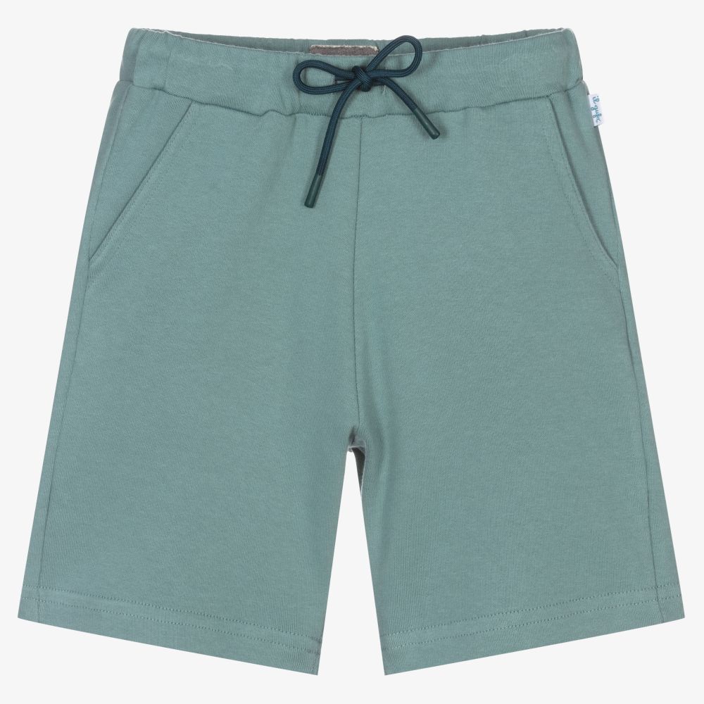 Il Gufo - Boys Green Cotton Shorts | Childrensalon