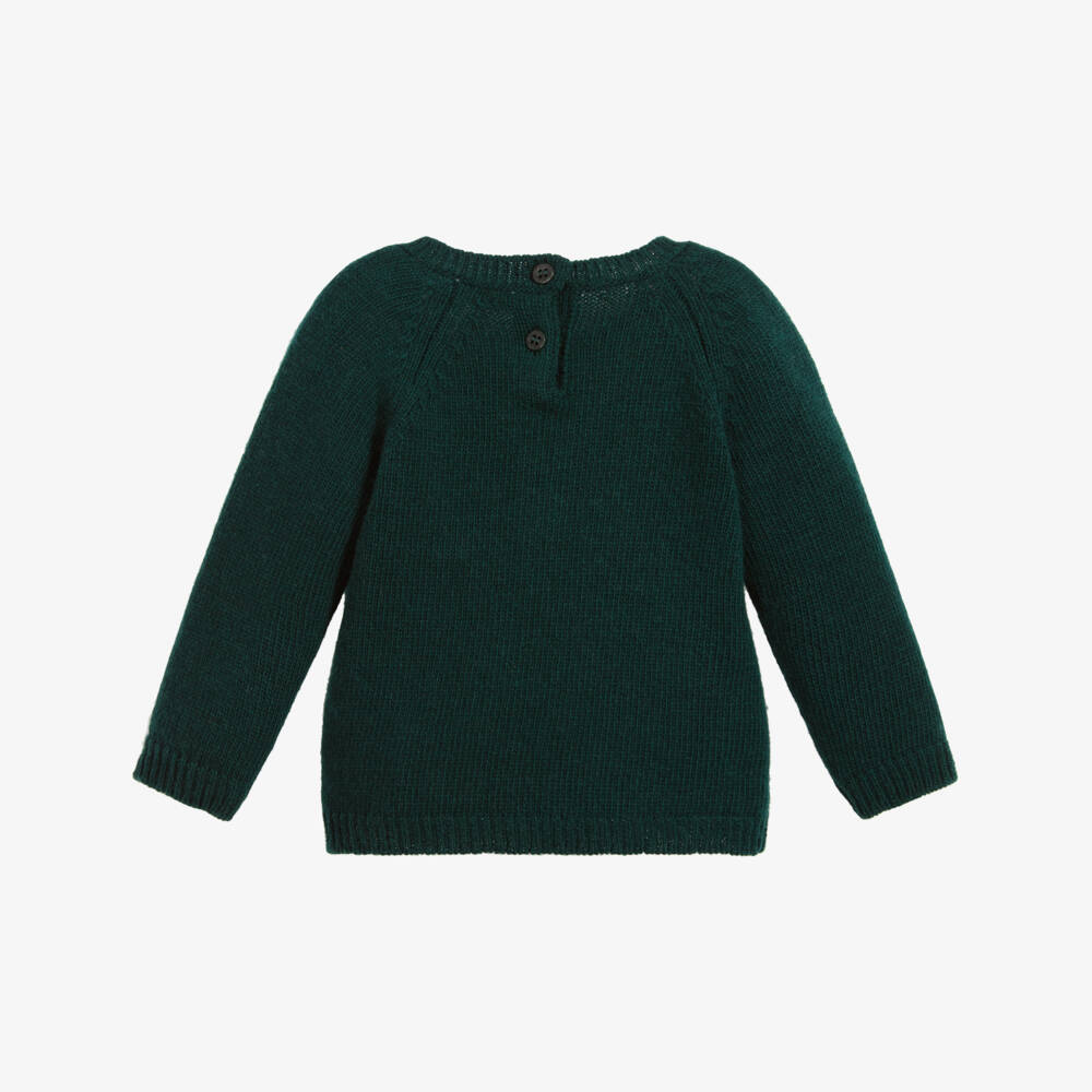 Il Gufo-Boys Green Wool Sweater | Childrensalon Outlet