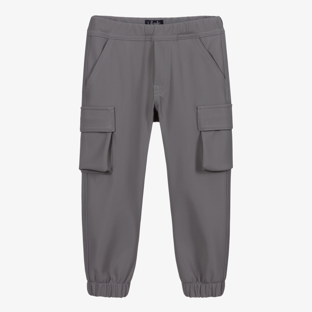 Il Gufo - Boys Grey Cargo Joggers | Childrensalon