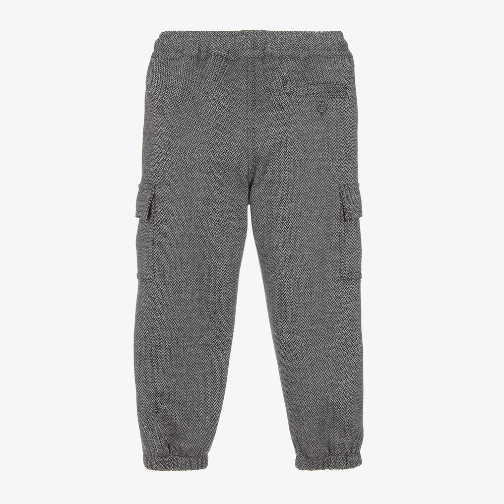 Il Gufo-Серые хлопковые брюки карго | Childrensalon Outlet