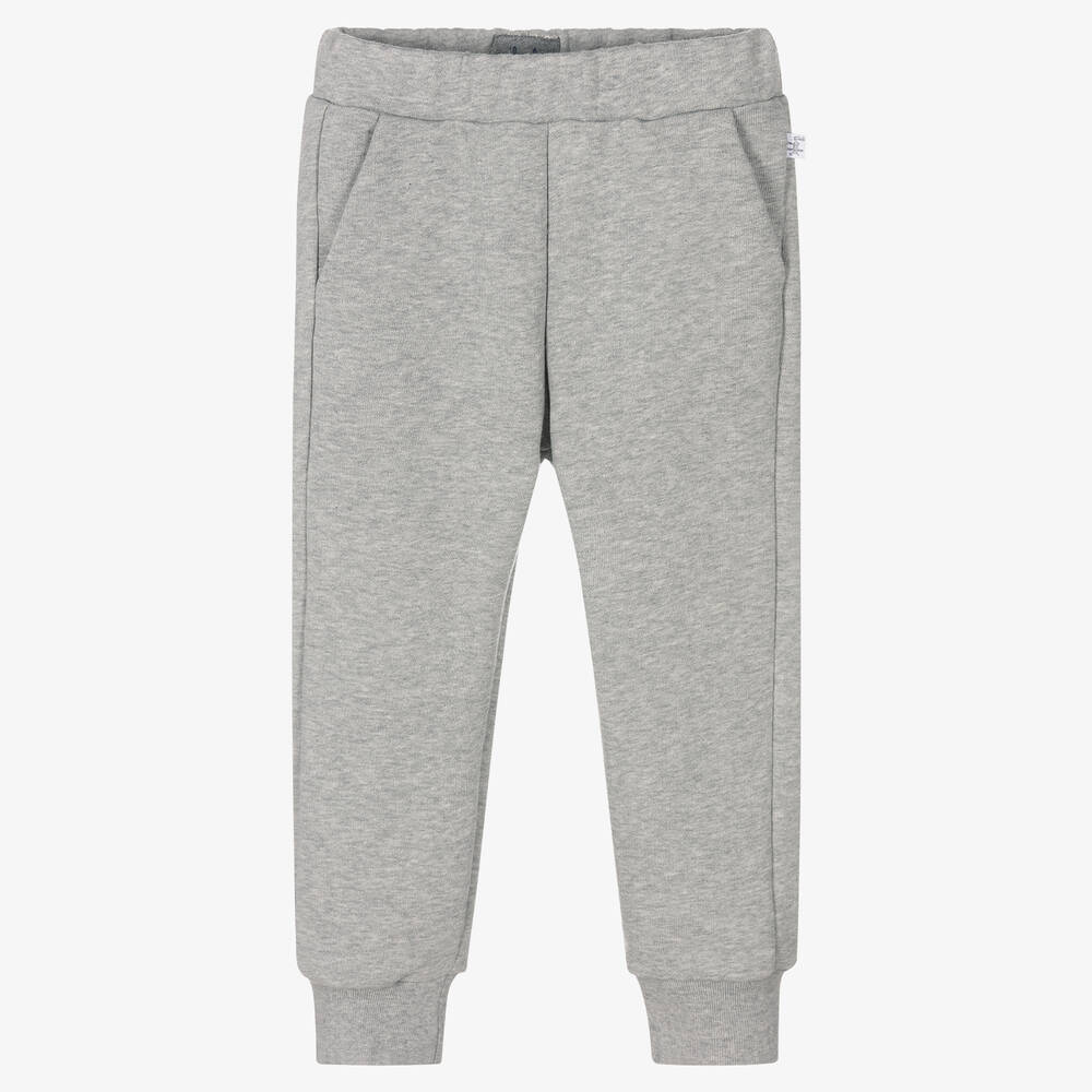 Il Gufo - Boys Grey Cotton Joggers | Childrensalon