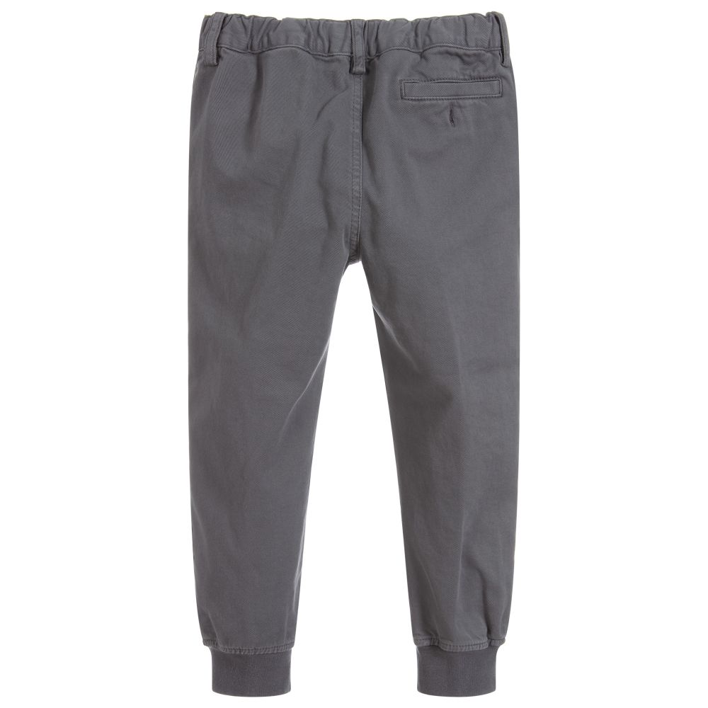 Il Gufo-Boys Grey Cotton Trousers | Childrensalon Outlet