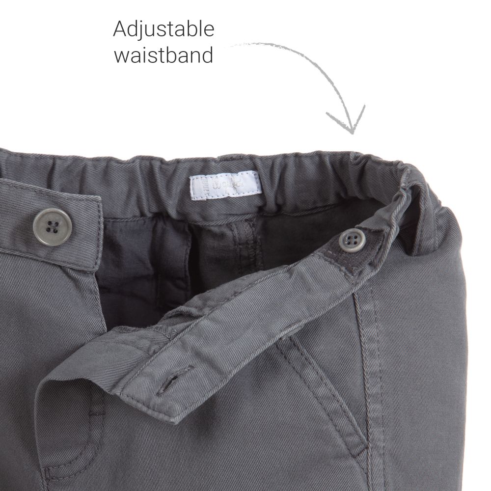 Il Gufo-Boys Grey Cotton Trousers | Childrensalon Outlet
