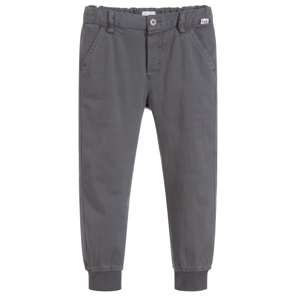 Il Gufo - Boys Grey Cotton Trousers | Childrensalon