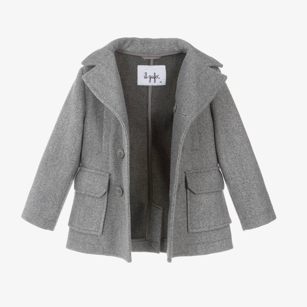 إيل غوفو-معطف 2 في 1 لون رمادي للأولاد | Childrensalon Outlet