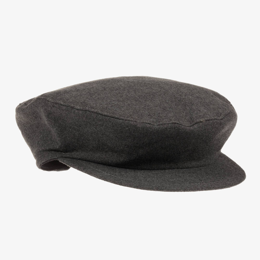 Il Gufo - Boys Grey Flat Cap | Childrensalon