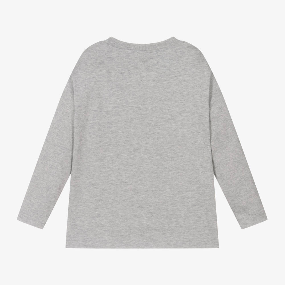 Il Gufo-Boys Grey Jersey Long Sleeve | Childrensalon Outlet