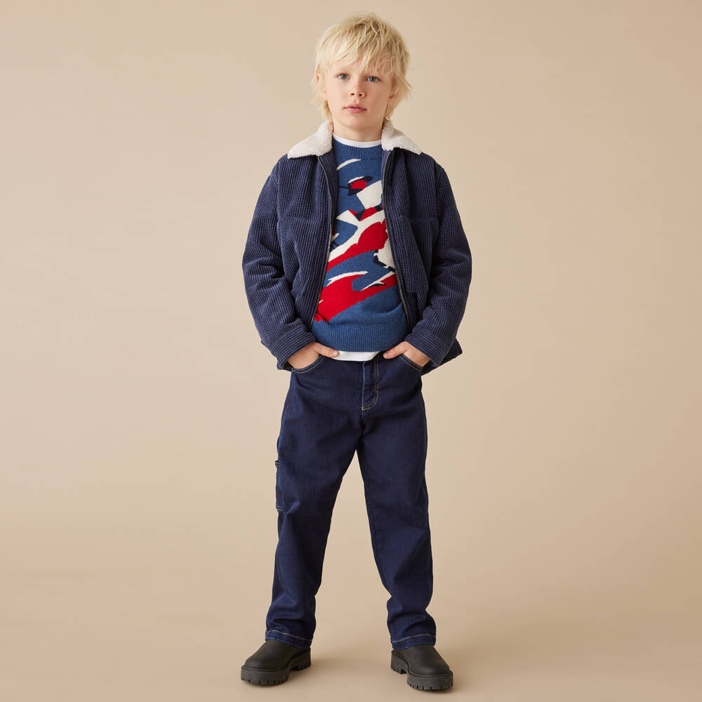 Il Gufo-Boys Indigo Cotton Jeans | Childrensalon Outlet