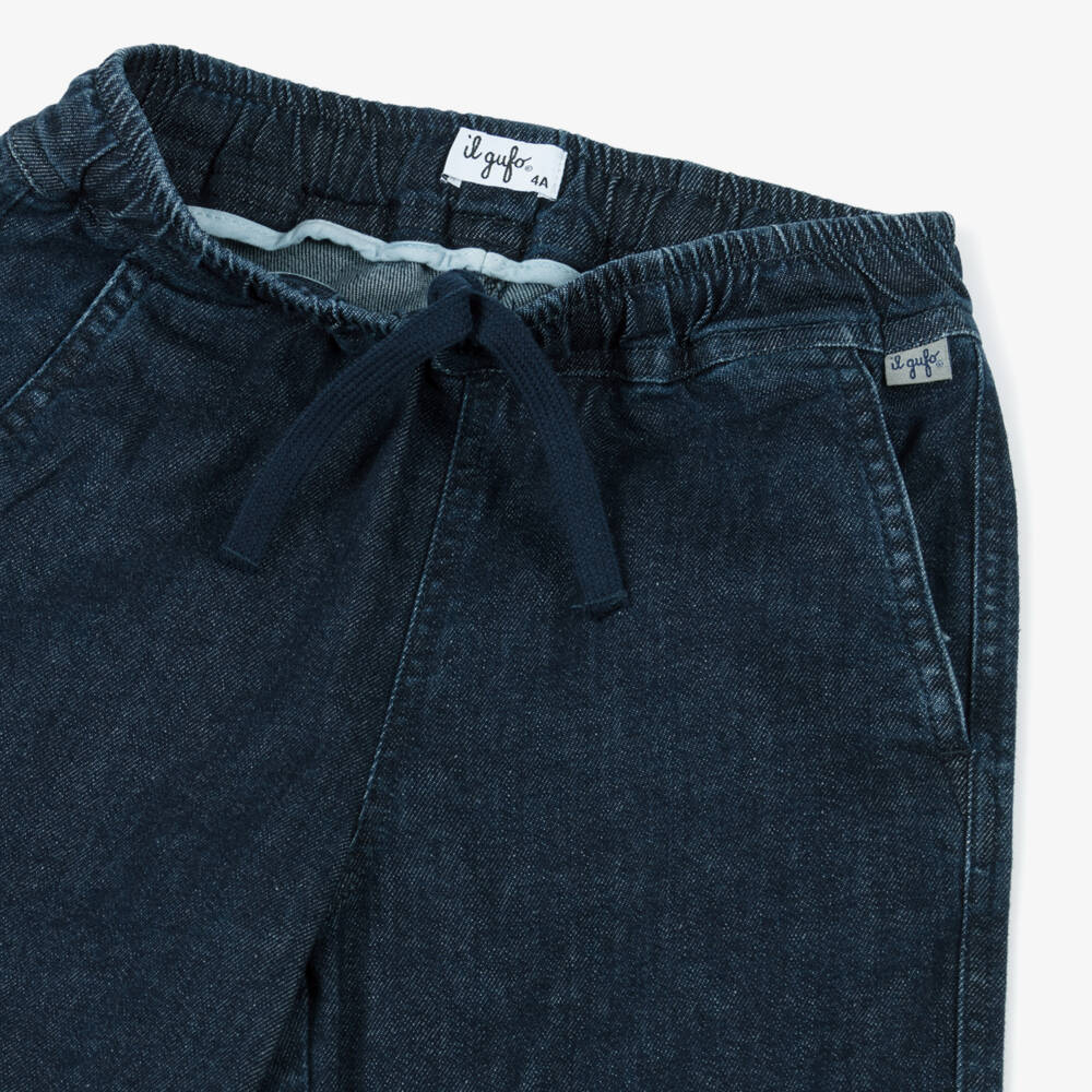 Il Gufo-Boys Indigo Denim Slacks | Childrensalon Outlet