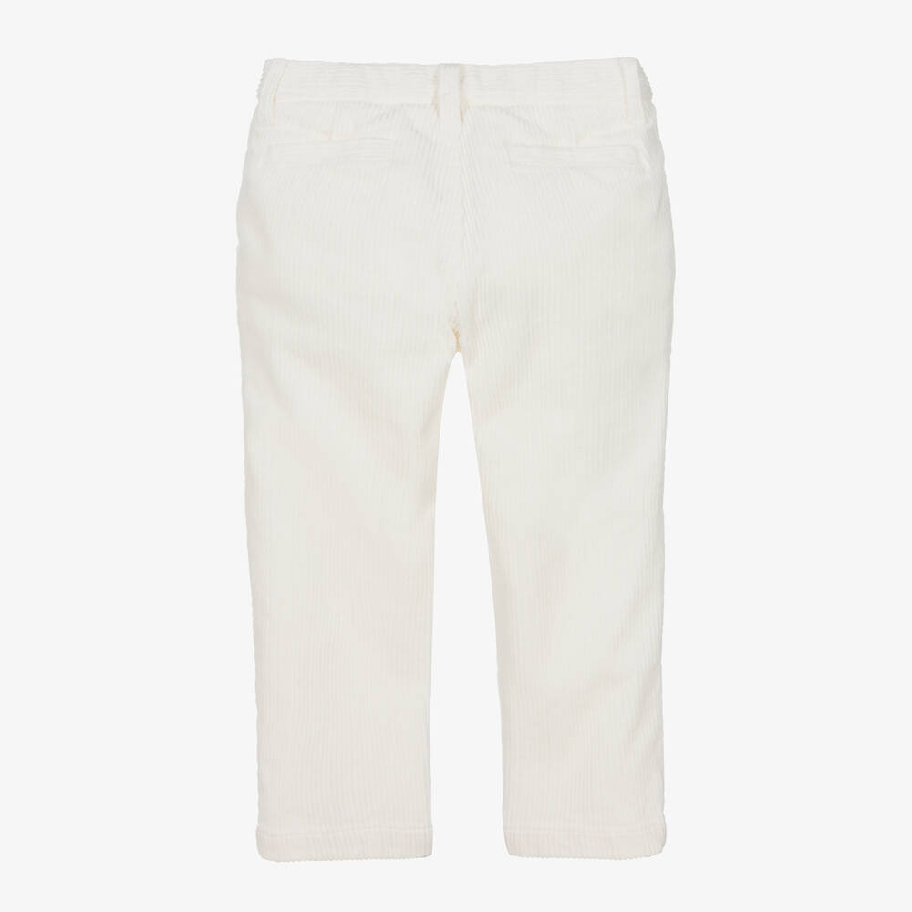 Il Gufo-بنطلون قطن كوردروي لون عاجي للأولاد | Childrensalon Outlet