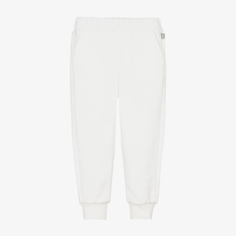 Il Gufo-Boys Ivory Cotton Joggers | Childrensalon Outlet