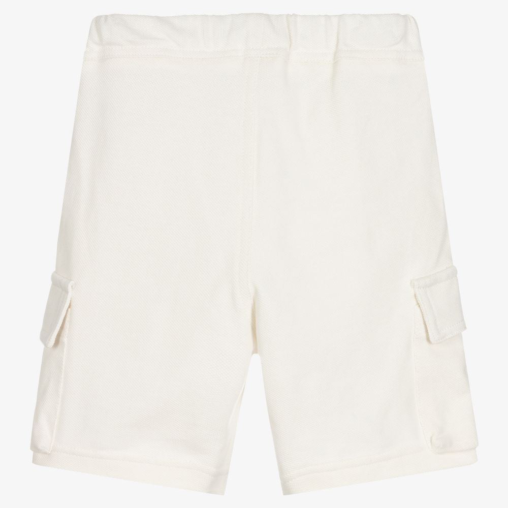 Il Gufo-Boys Ivory Cotton Shorts | Childrensalon Outlet