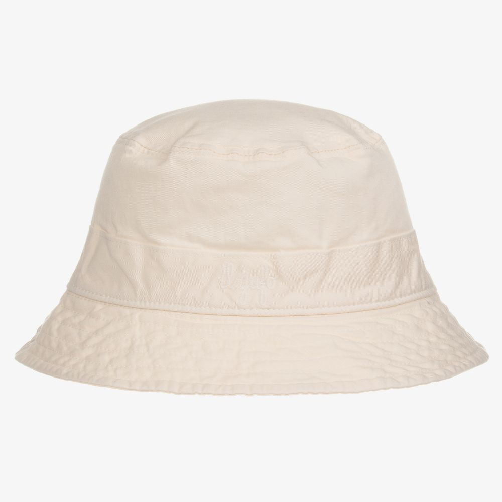 Il Gufo - Boys Ivory Cotton Sun Hat | Childrensalon