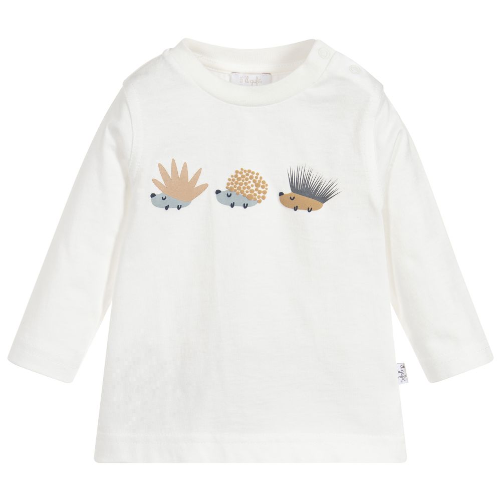Il Gufo-Boys Ivory Cotton Top | Childrensalon Outlet