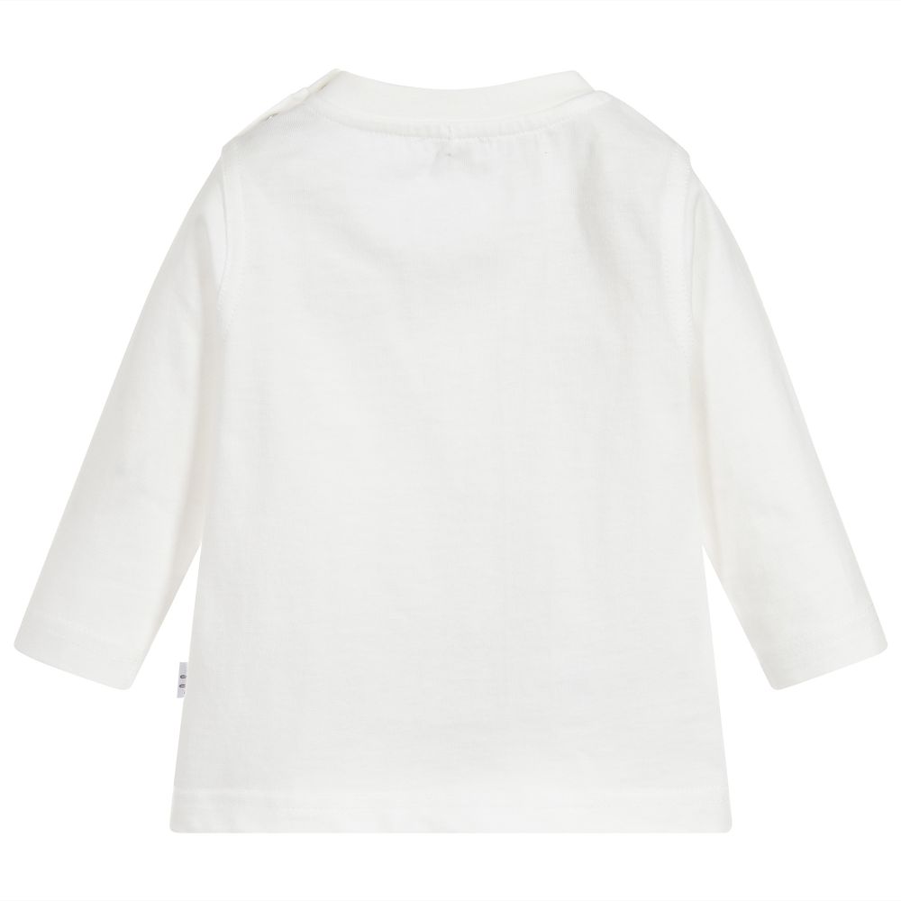 Il Gufo-توب أطفال ولادي قطن لون عاجي | Childrensalon Outlet