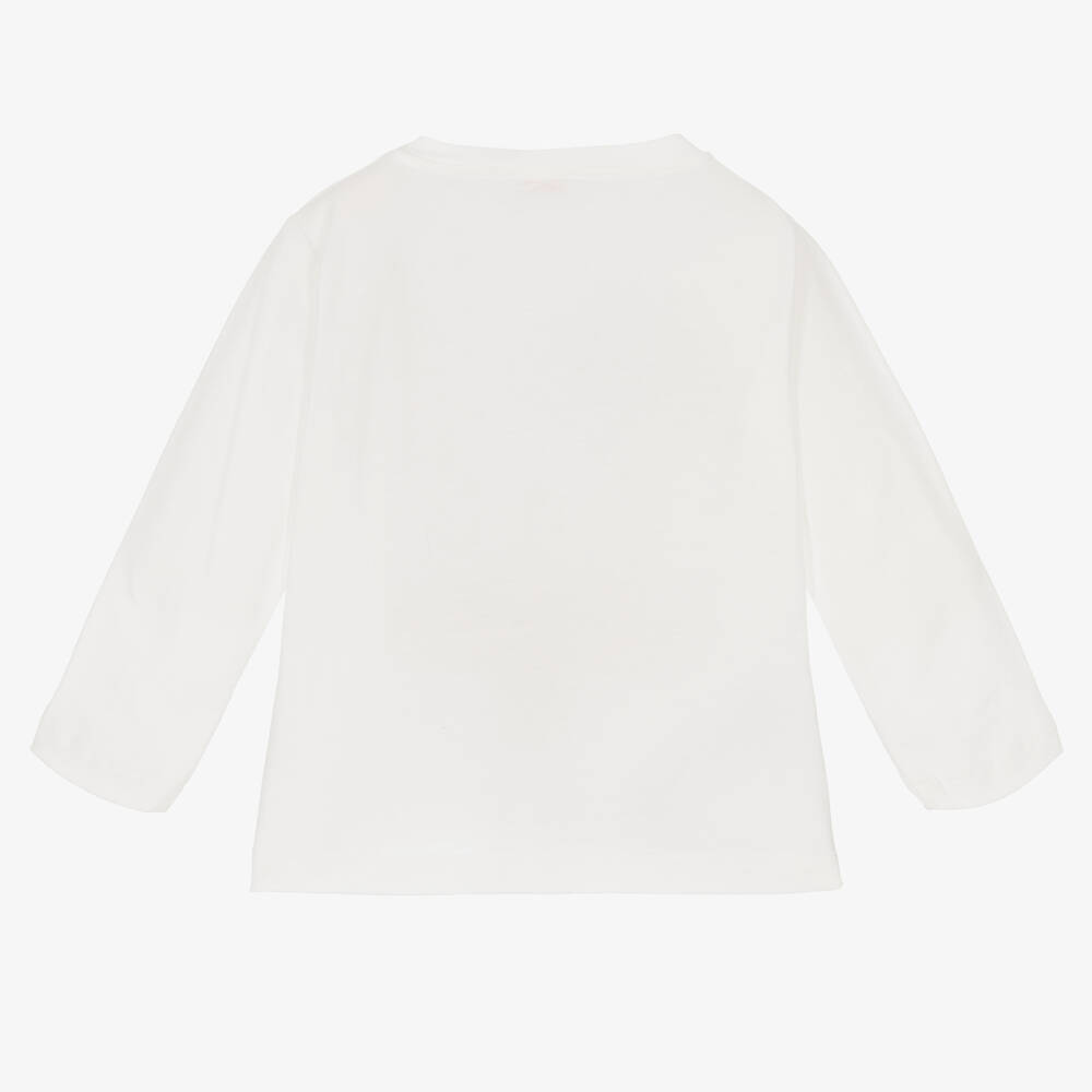 Il Gufo-Boys Ivory Festive Cotton Top | Childrensalon Outlet