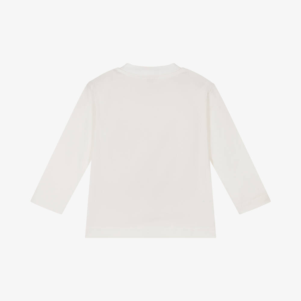 Il Gufo-Boys Ivory Hedgehog Jersey Top | Childrensalon Outlet