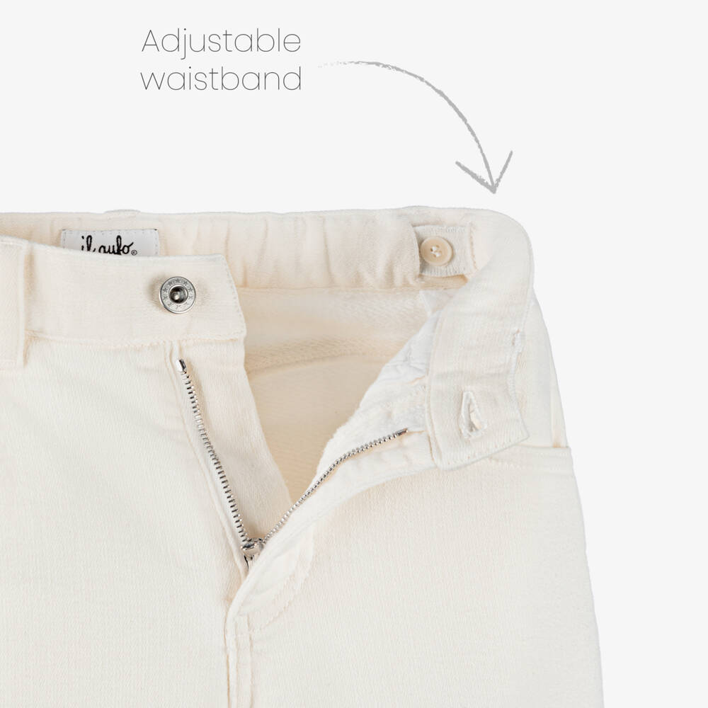 Il Gufo-جينز دنيم جيرسي لون عاجي للأولاد | Childrensalon Outlet