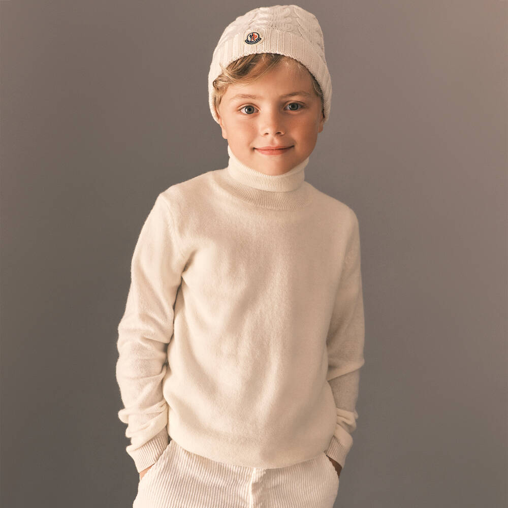 Boys ivory top sweater