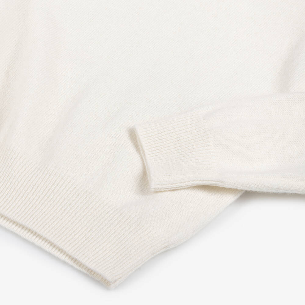 Il Gufo-Boys Ivory Wool Roll Neck Sweater | Childrensalon Outlet