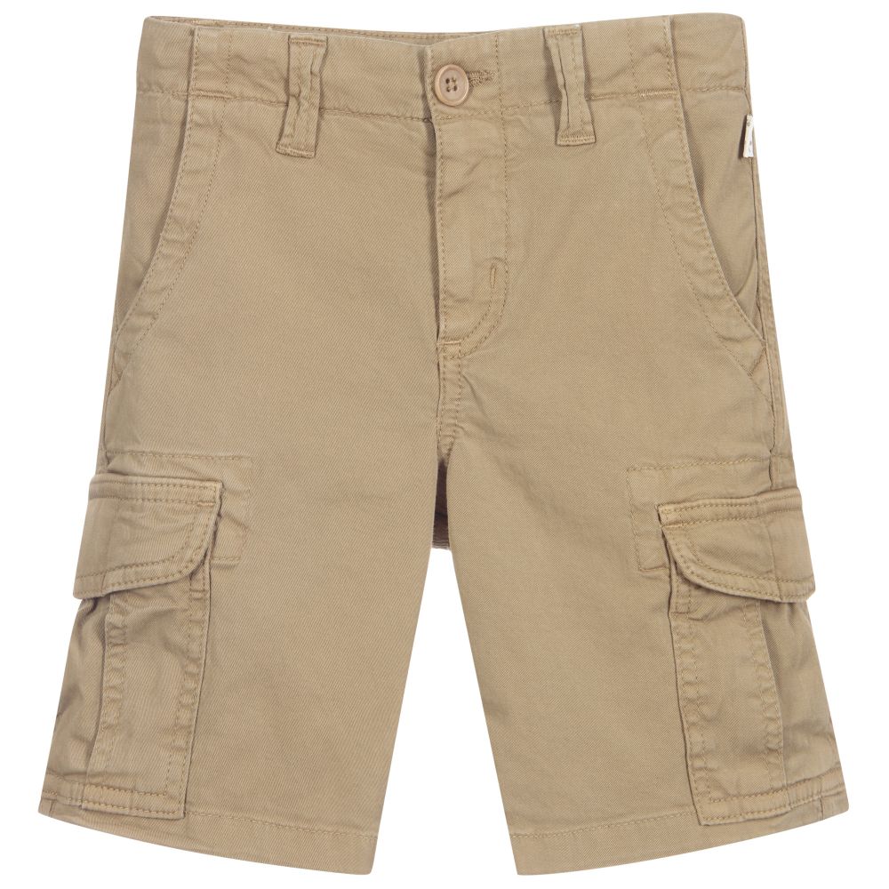 Il Gufo Boys Khaki Green Cargo Shorts Childrensalon Outlet