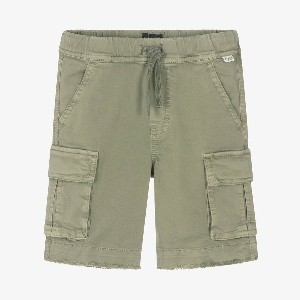 Boys green cargo shorts shop