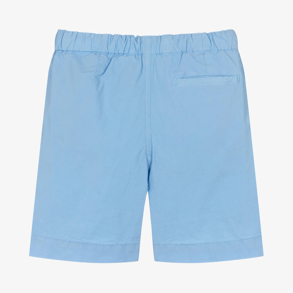 Il Gufo-شورت قطن لون أزرق فاتح للأولاد | Childrensalon Outlet