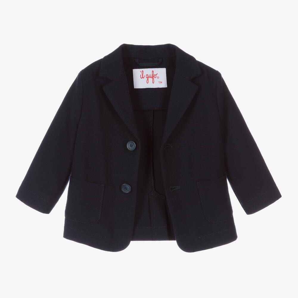 Il Gufo-Синий блейзер на пуговицах | Childrensalon Outlet