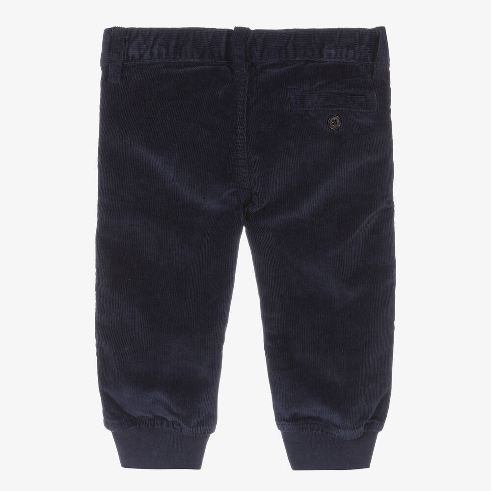 إيل غوفو-بنطلون قطن كوردروي لون كحلي للأولاد | Childrensalon Outlet