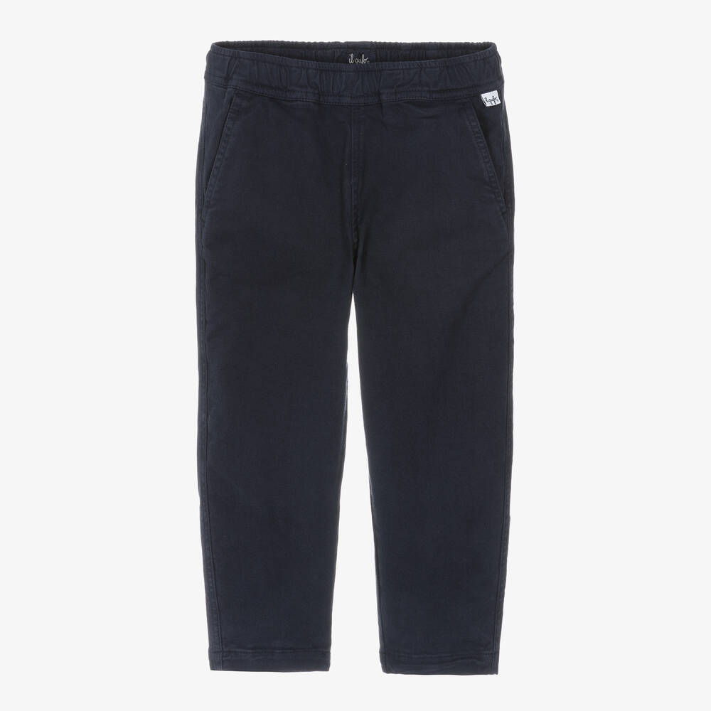 Il Gufo - Синие хлопковые брюки | Childrensalon