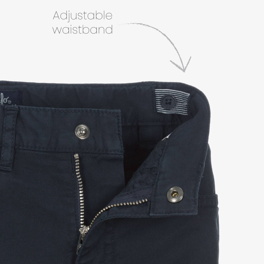 Il Gufo-جينز قطن تويل لون كحلي للأولاد | Childrensalon Outlet