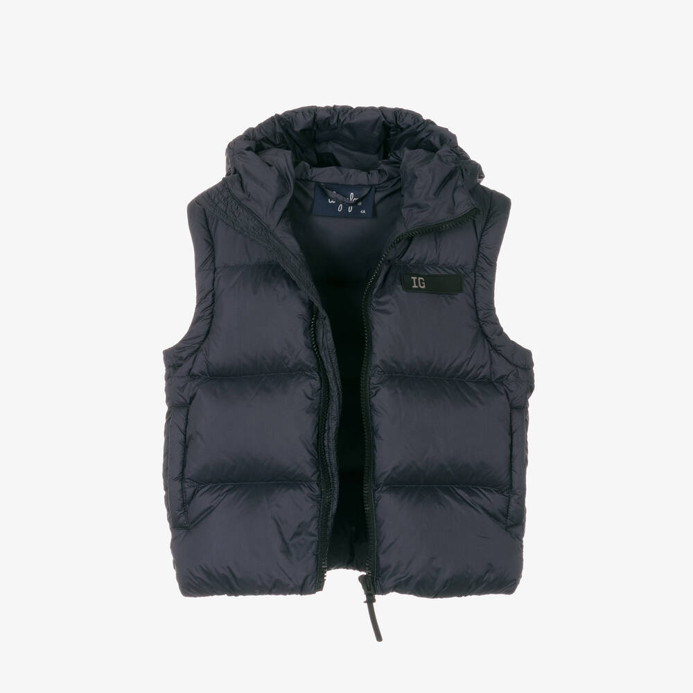 Il Gufo-Boys Navy Blue Down Puffer Jacket | Childrensalon Outlet