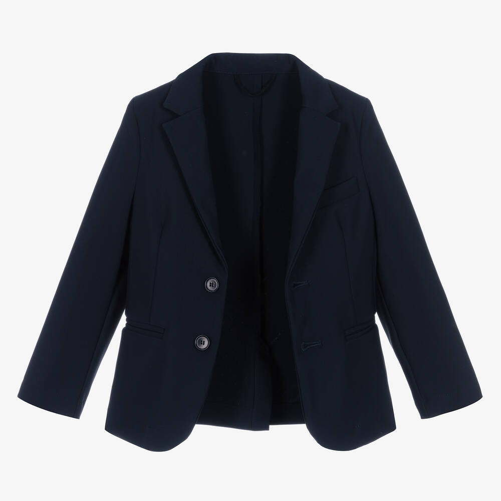 Il Gufo-Boys Navy Blue Tailored Blazer | Childrensalon Outlet