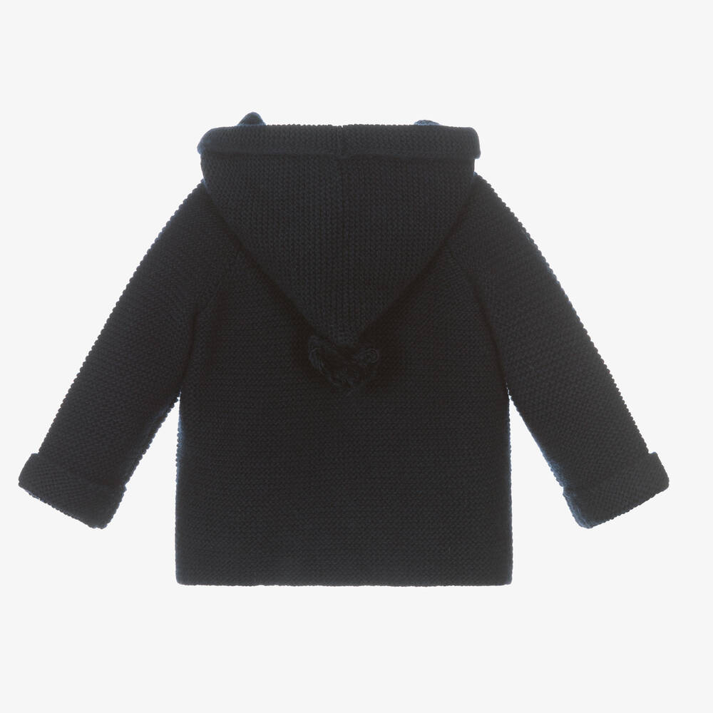 Il Gufo-Синий шерстяной кардиган для мальчиков | Childrensalon Outlet