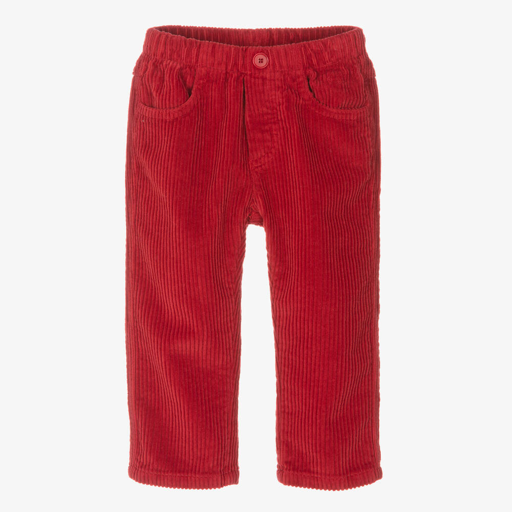 Il Gufo-Boys Red Corduroy Trousers | Childrensalon Outlet