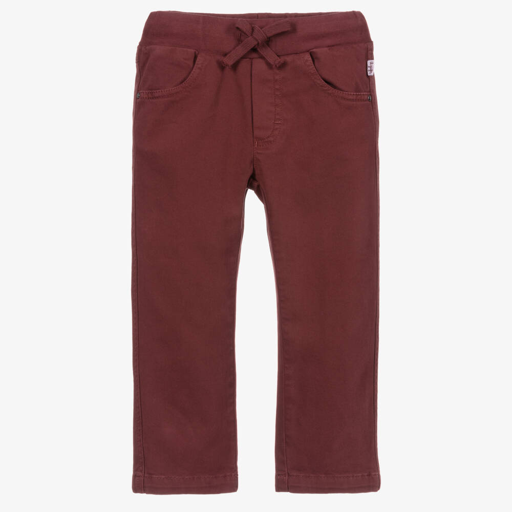 Il Gufo-Boys Red Cotton Trousers | Childrensalon Outlet