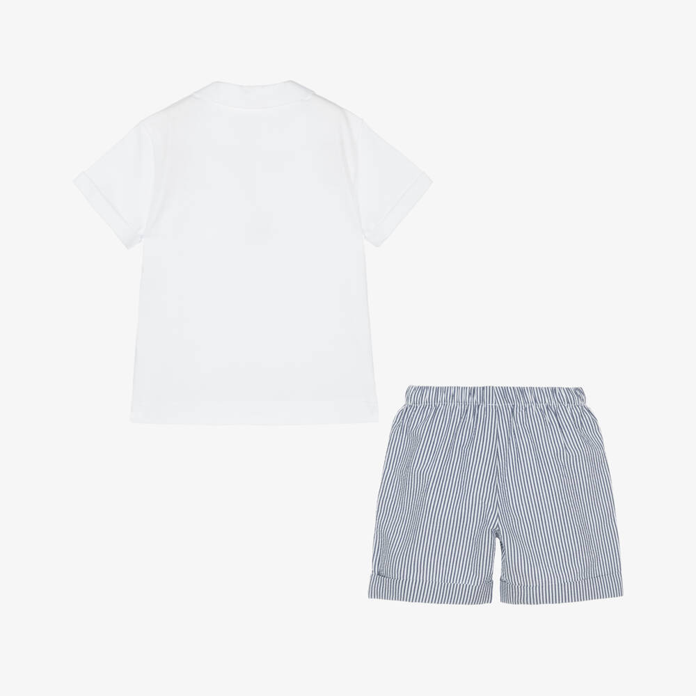 Il Gufo-Boys Sky & Ivory Cotton Set | Childrensalon Outlet