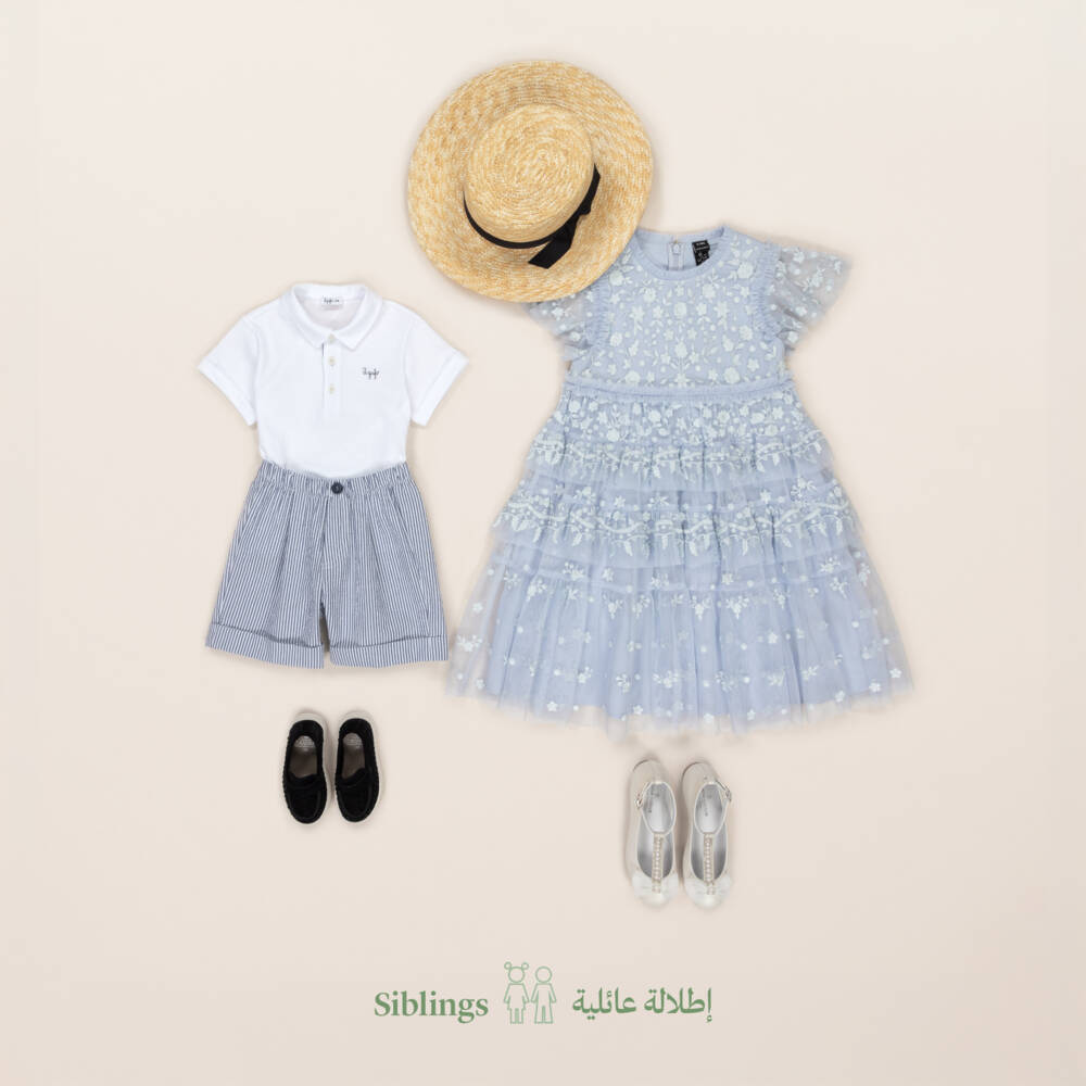 Il Gufo-Boys Sky & Ivory Cotton Set | Childrensalon Outlet