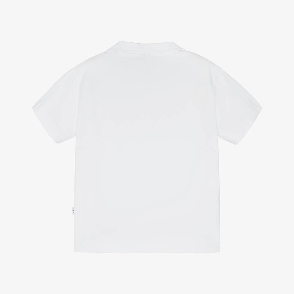 Il Gufo-Boys Soft White Jersey Tee | Childrensalon Outlet