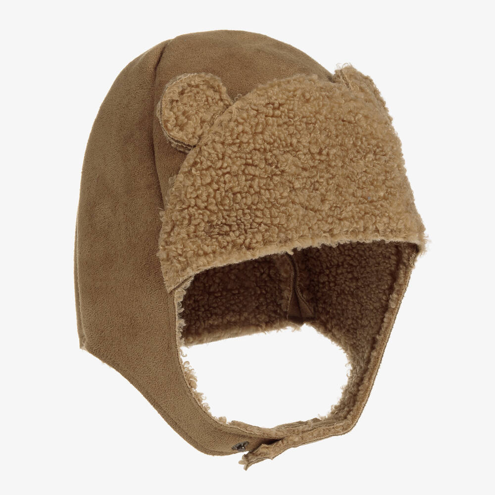 Il Gufo-Коричневая шапка Медвежонок для мальчиков | Childrensalon Outlet