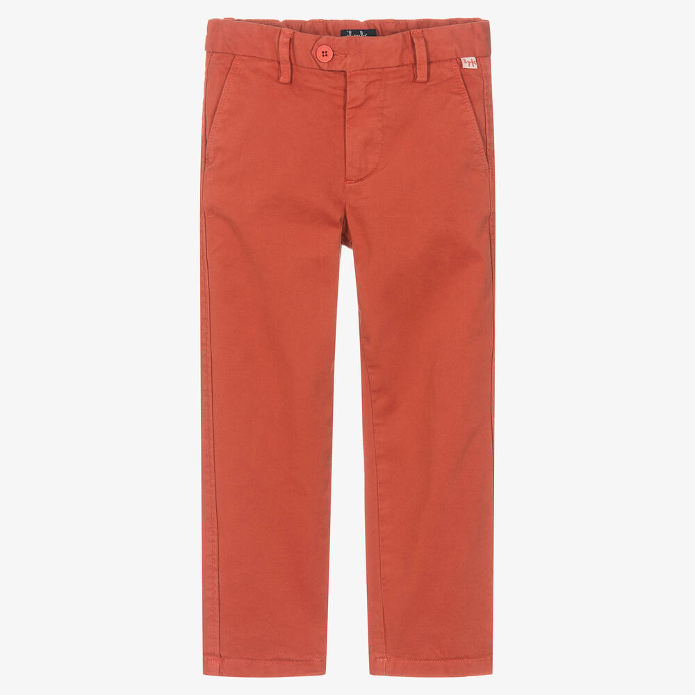 Il Gufo - Pantalon terracotta en coton garçon | Childrensalon