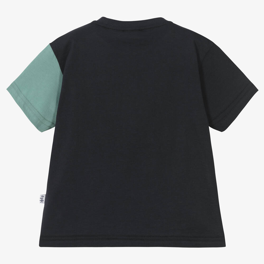 Il Gufo-تيشيرت قطن بألوان بلوك للأولاد | Childrensalon Outlet