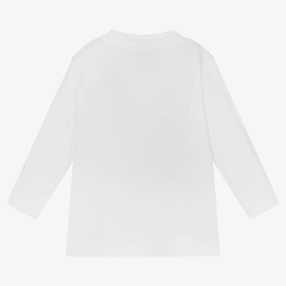 Il Gufo-توب قطن لون أبيض أطفال ولادي | Childrensalon Outlet