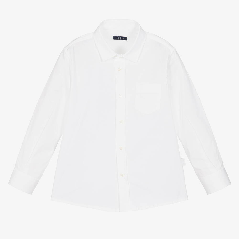 Il Gufo - Chemise blanche en coton garçon | Childrensalon