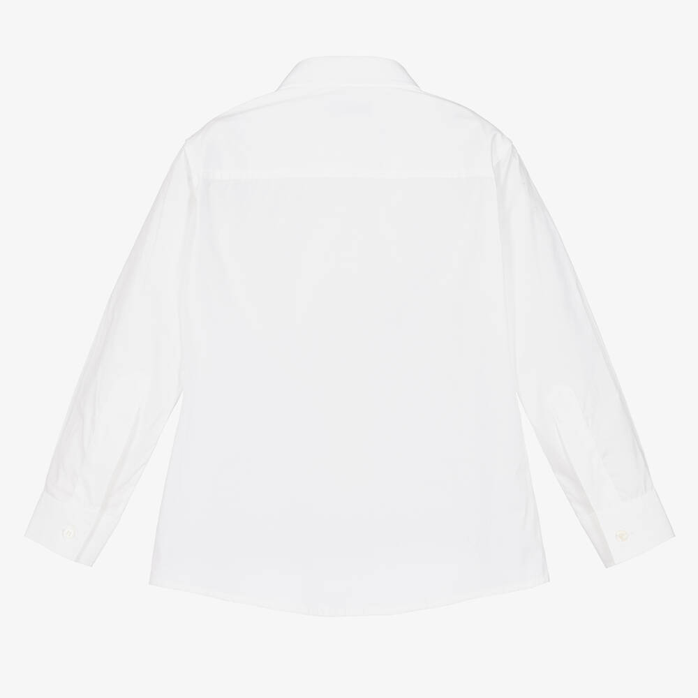 Il Gufo-Белая хлопковая рубашка | Childrensalon Outlet