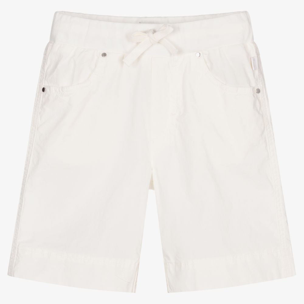 Il Gufo - Boys White Cotton Shorts | Childrensalon